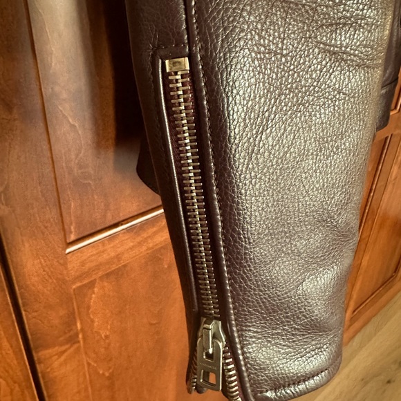 Coach 1941 Calf leather Moto jacket with Shearling - Picture 9 of 13